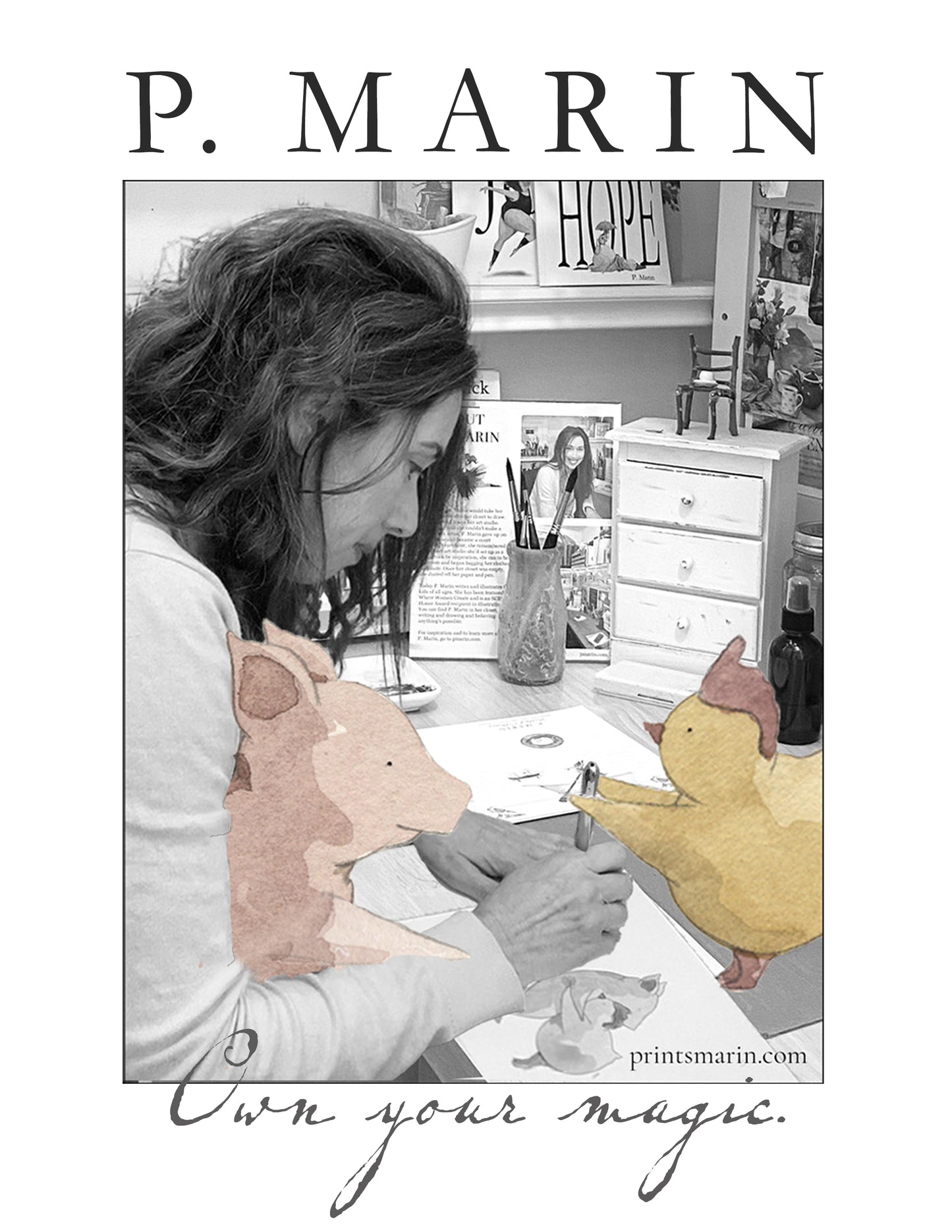 Art Print - Bear and Butterflies
