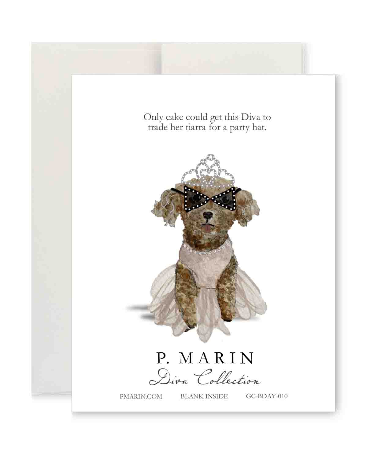 Greeting Card - Diva Dog Bday