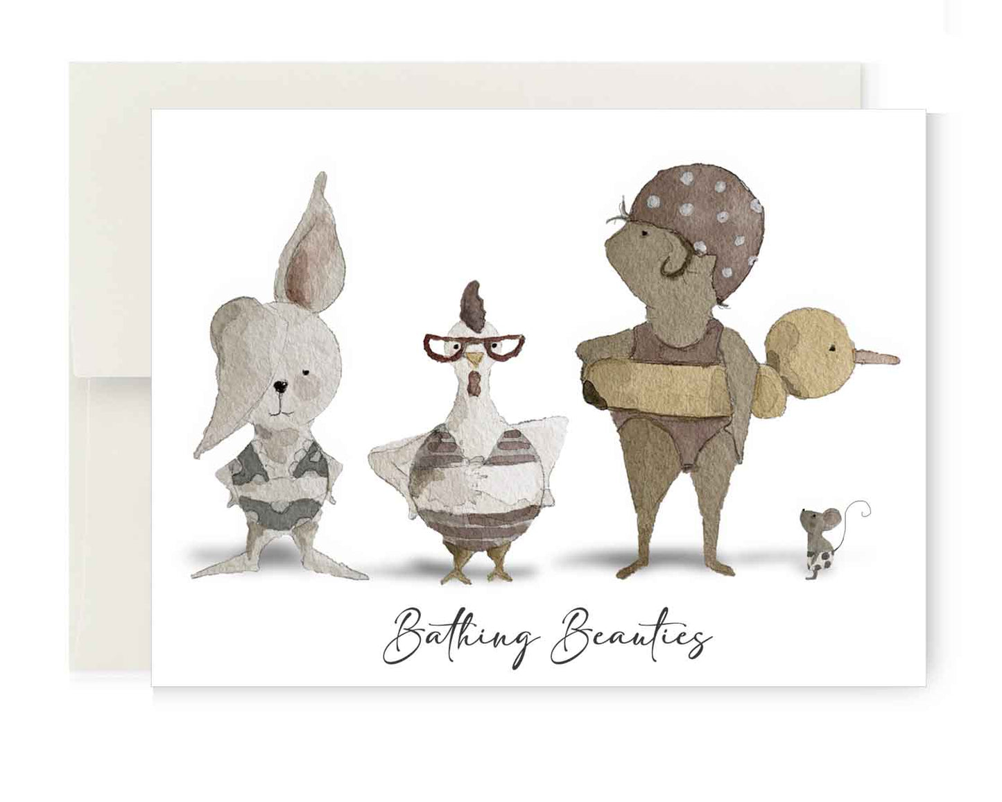Greeting Card - Bathing Beauties
