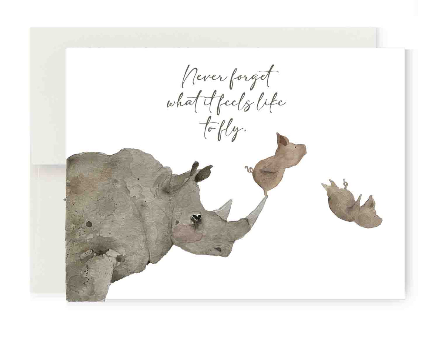 Greeting Card - Never Forget What it Feels Like to Fly