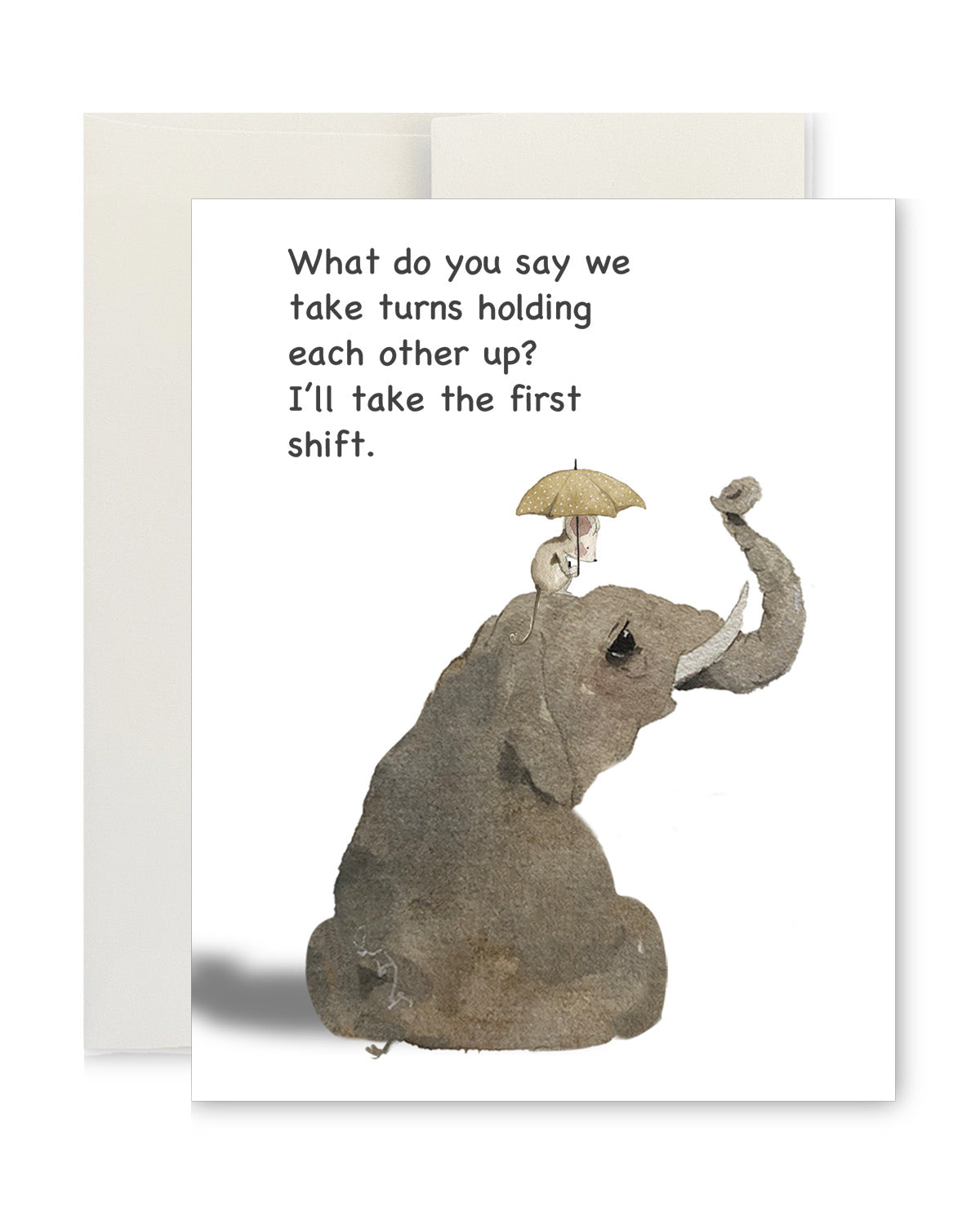 Greeting Card - Hold Each Other Up