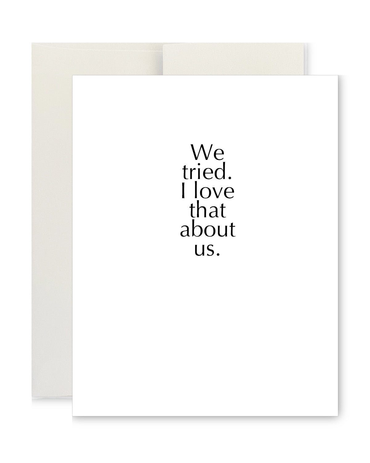 Greeting Card - Mother's Day, We Tried