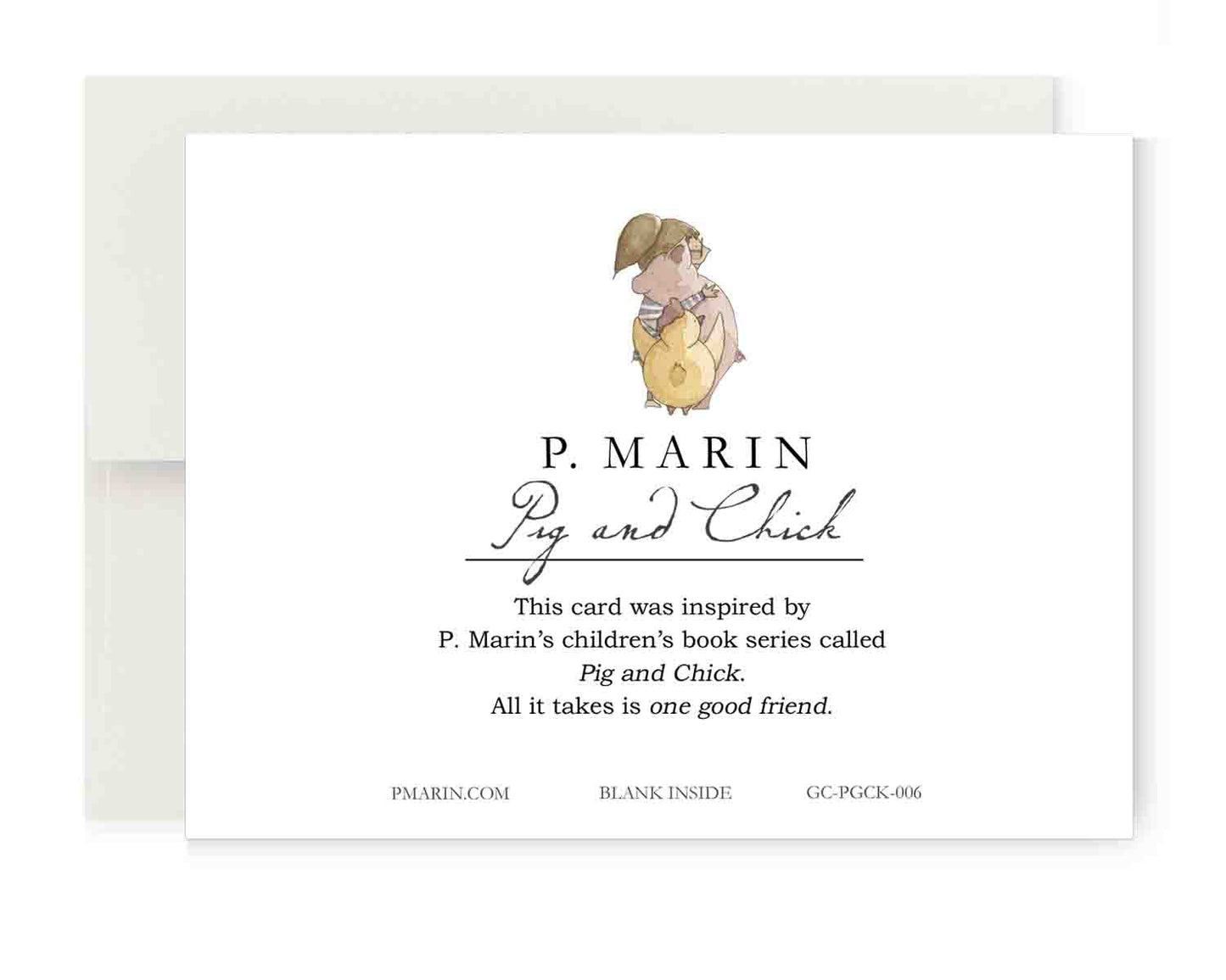 Greeting Card - Pig and Chick: Easter Miracle