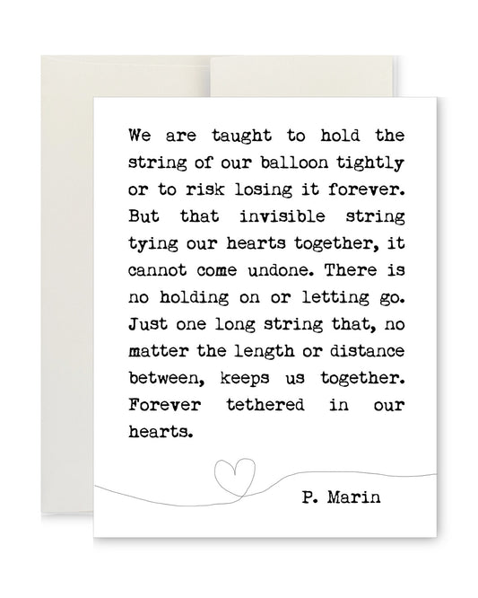 Greeting Card - Invisible String