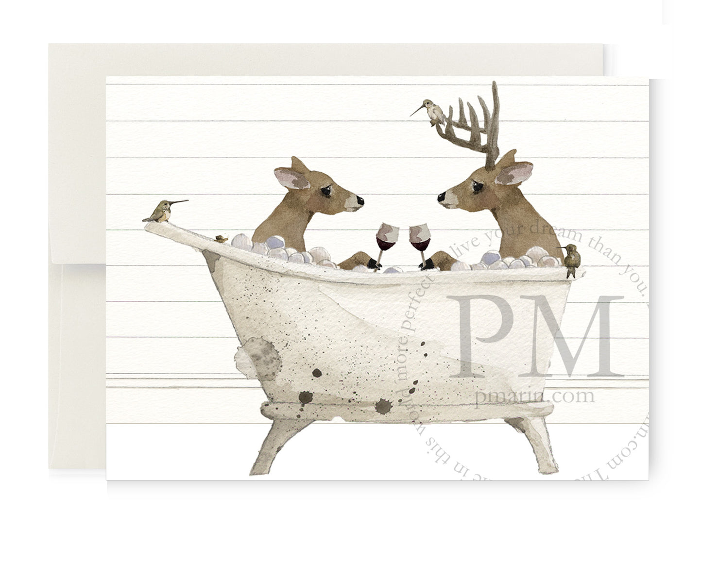 Boxed Greeting Card Set - Celebration of the Bubble Bath: Holiday Cheers!