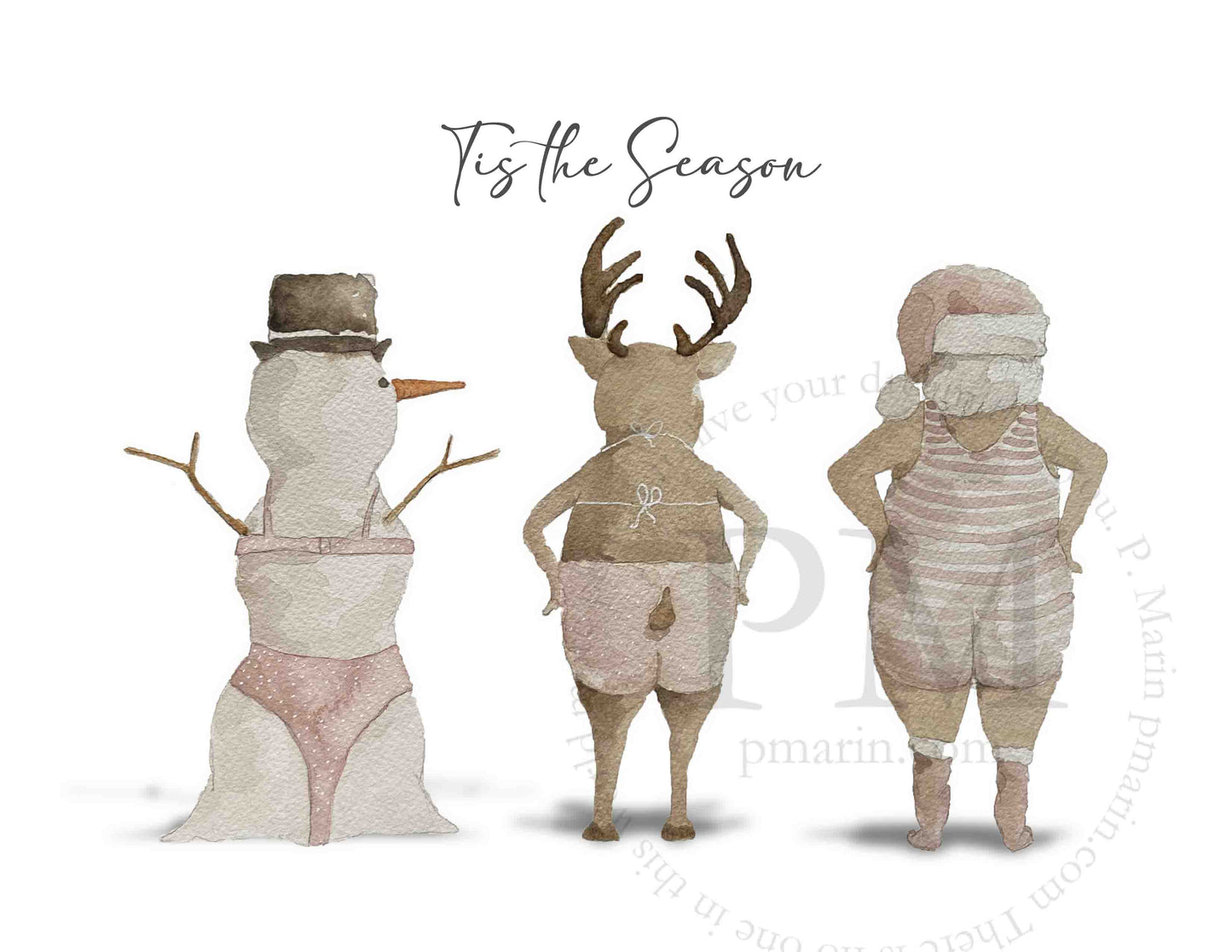 Art Print - Christmas at the Beach