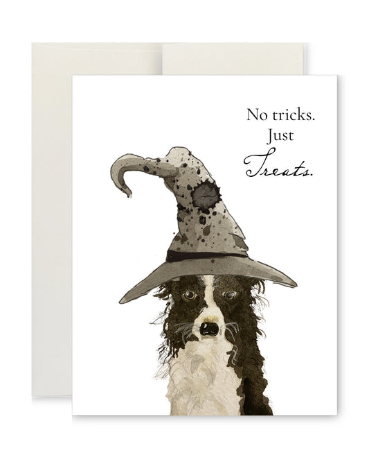 Greeting Card - Halloween No Tricks Just Treats PATCH