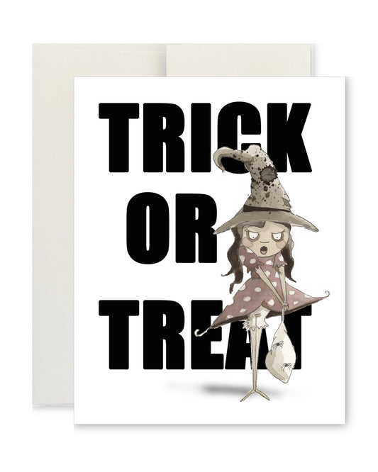 Greeting Card - Trick or Treat Witch
