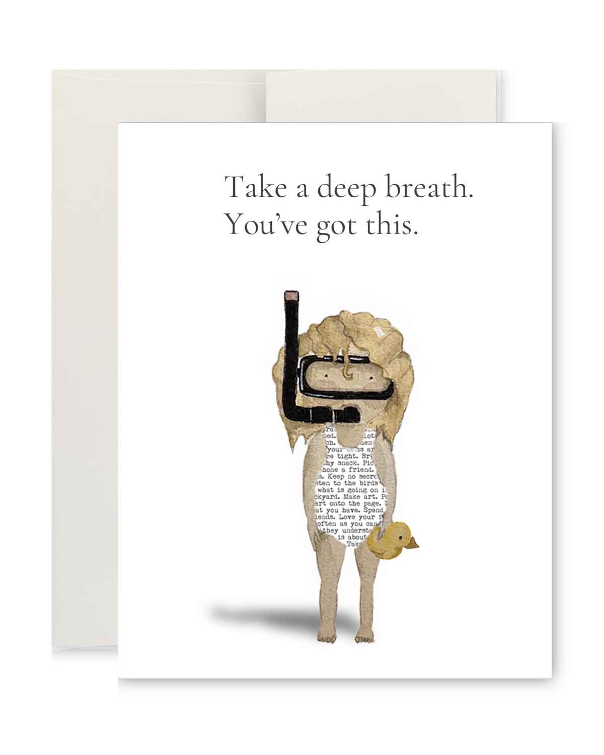 Greeting Card - Deep Breath