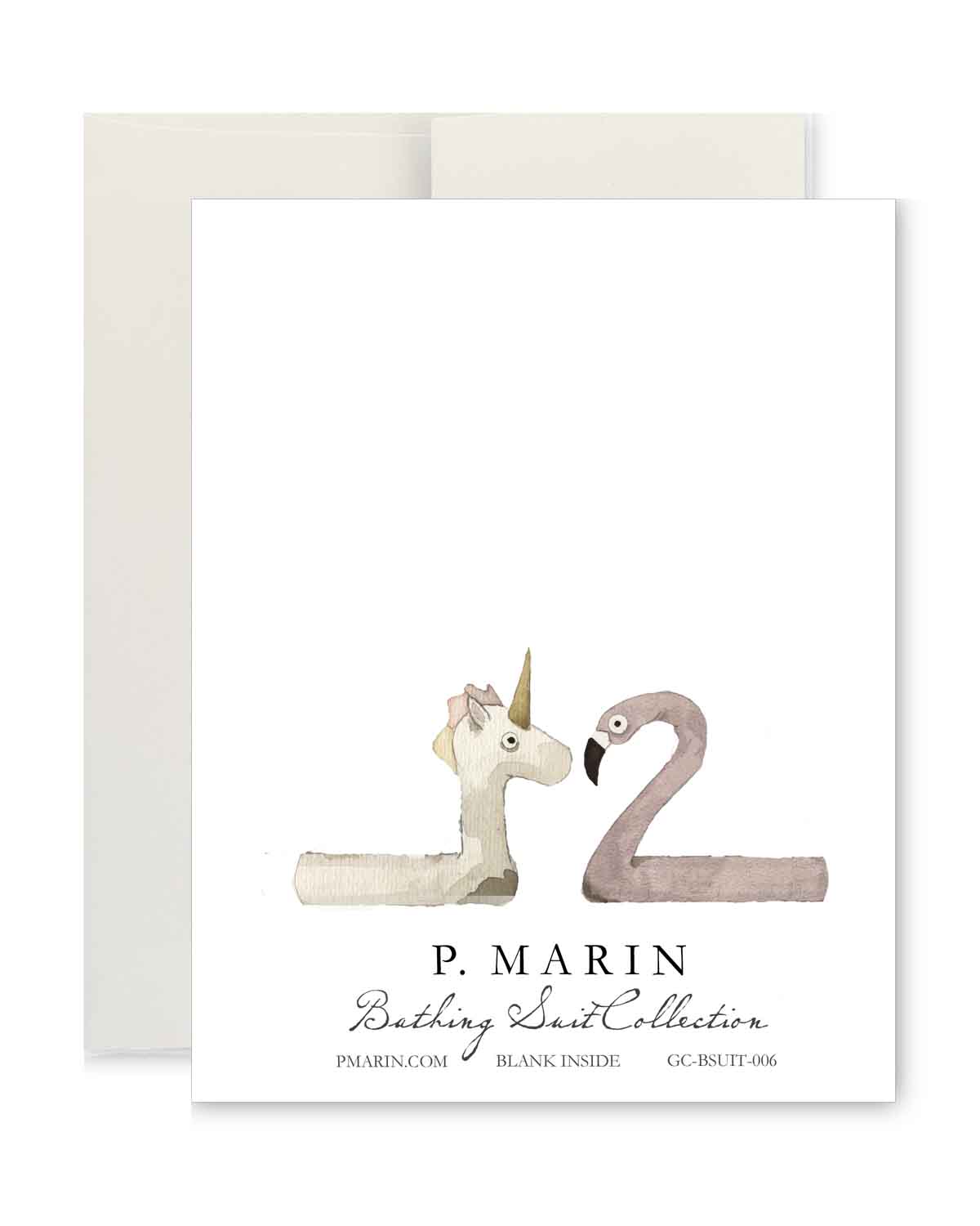 Greeting Card - Pool Float Next to Mine