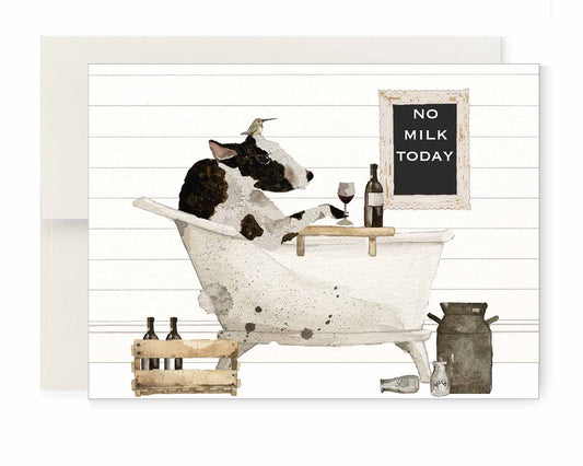 Greeting Card - No Milk Today