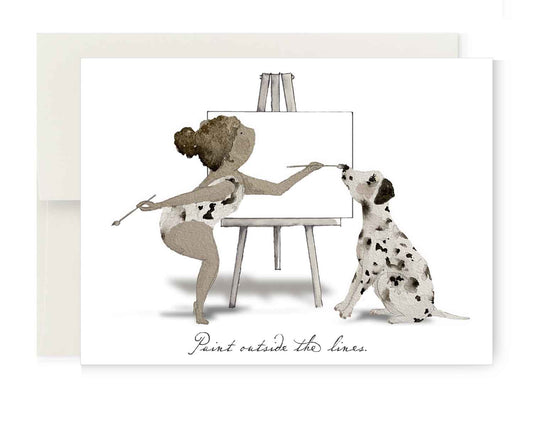 Greeting Card - Paint Outside the Lines