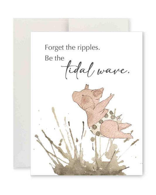 Greeting Card - Tidal Wave