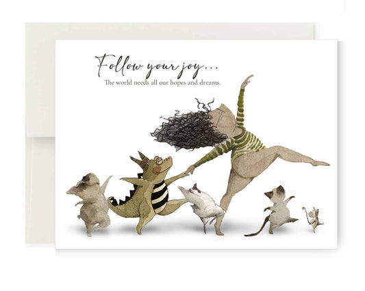 Greeting Card - Follow Your Joy Parade