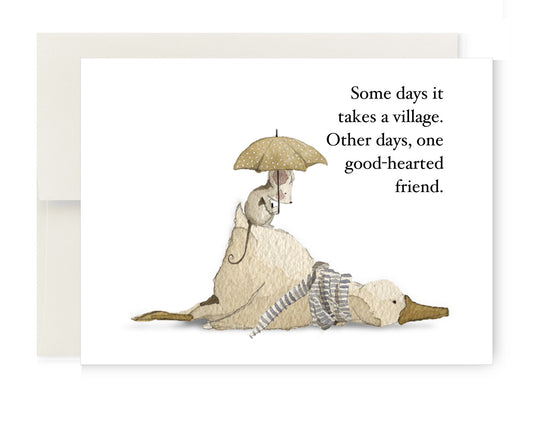 Greeting Card - Some Days it Takes a Village