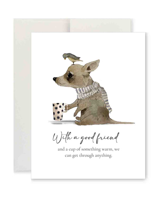 Greeting Card - Chihuahua With a Good Friend