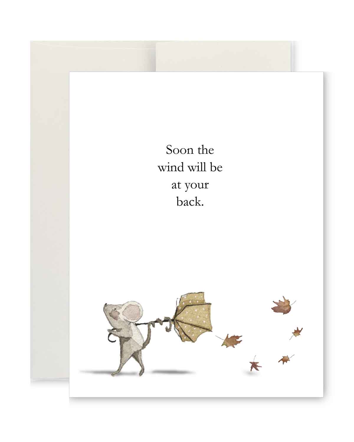 Greeting Card - Soon the Wind Will be at Your Back