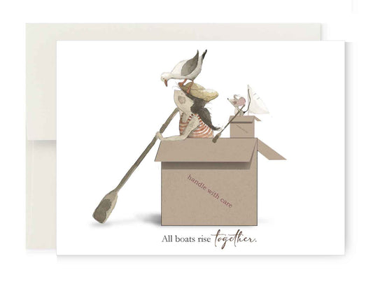 Greeting Card - All Boats Rise Together
