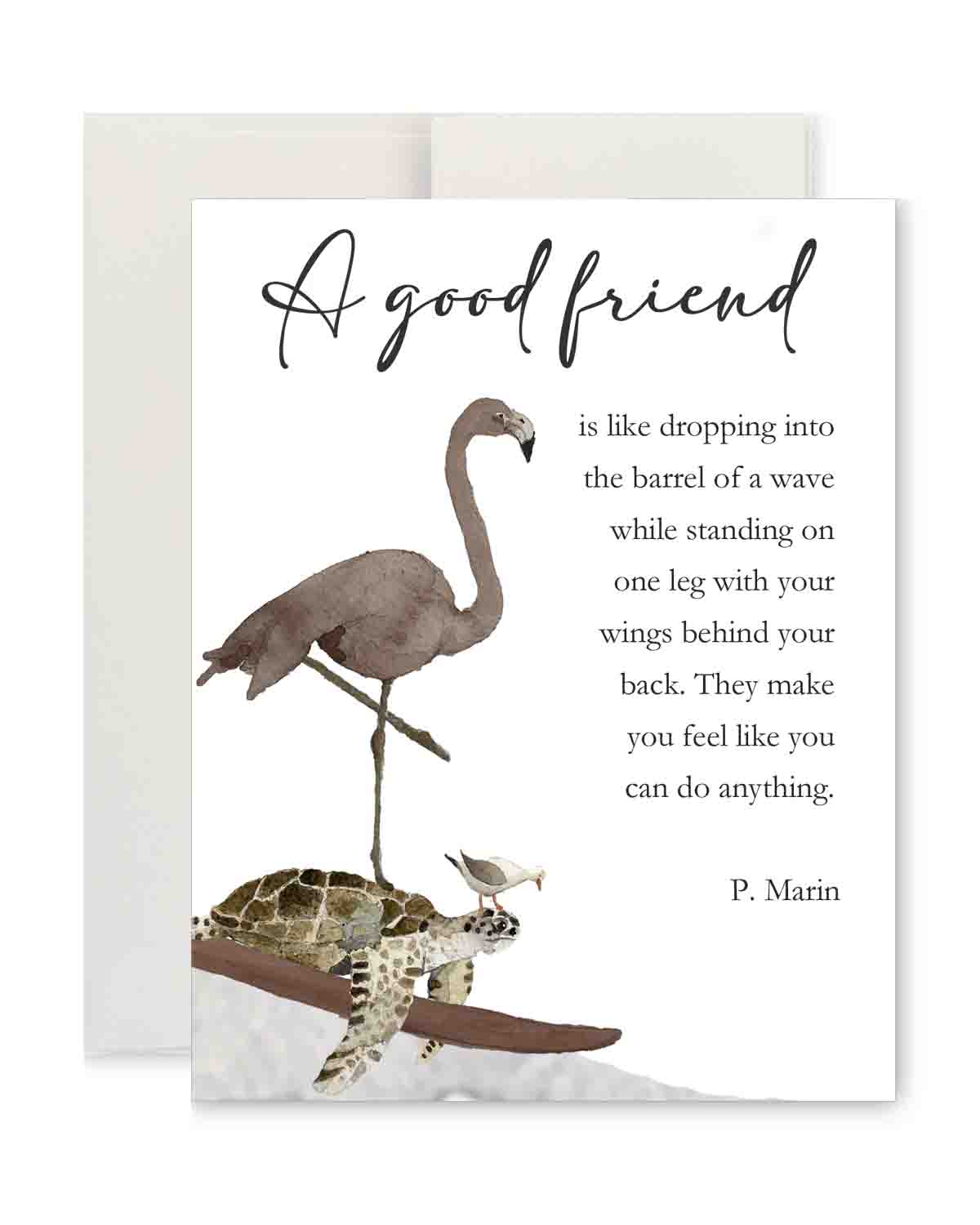 Greeting Card - Standing on One Leg
