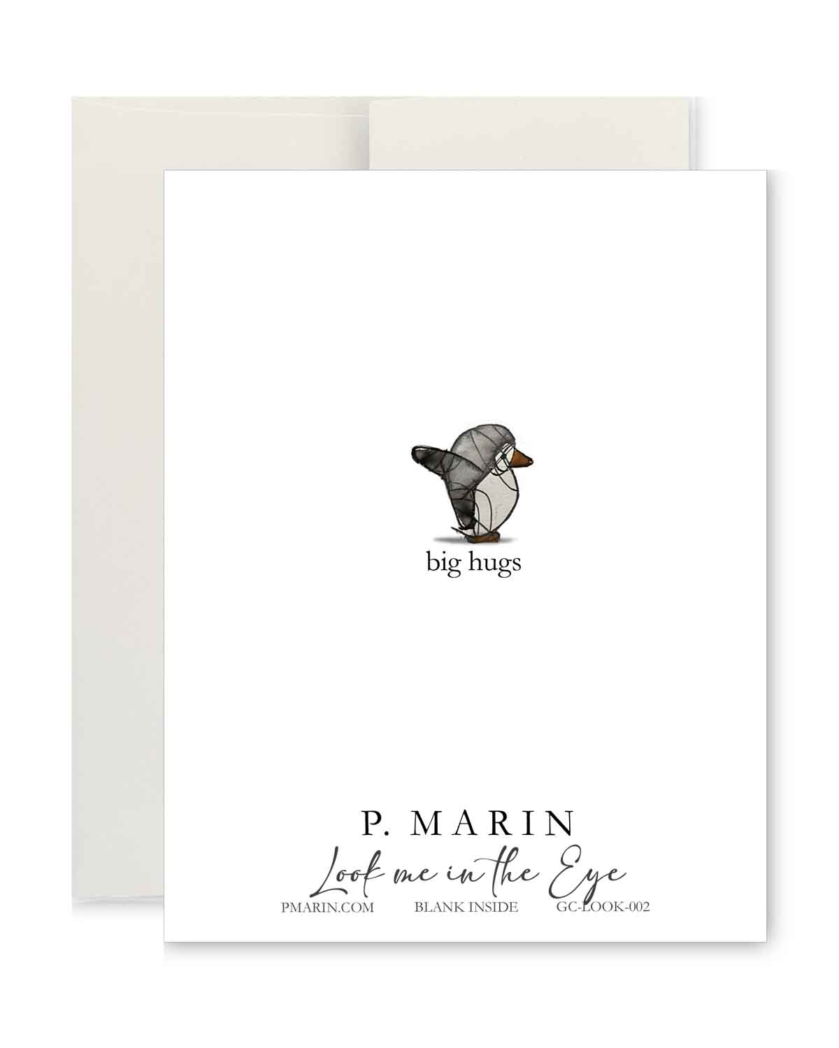 Greeting Card - Look Me in the Eye: Fox and Penguin
