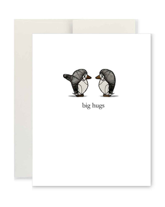 Greeting Card - Penguin Hugs