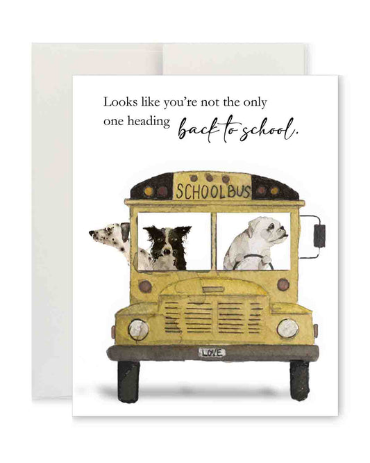 Greeting Card - Back-to-School Bus