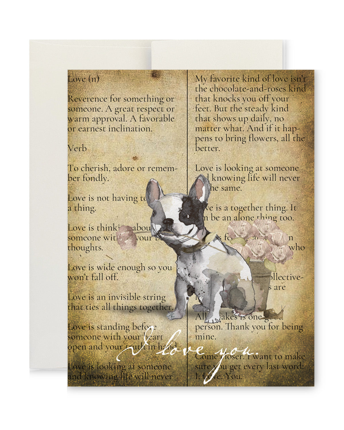 Greeting Card - A Dog's Love