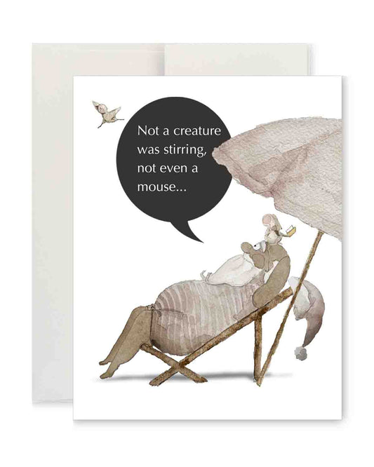 Greeting Card - Santa at the Beach