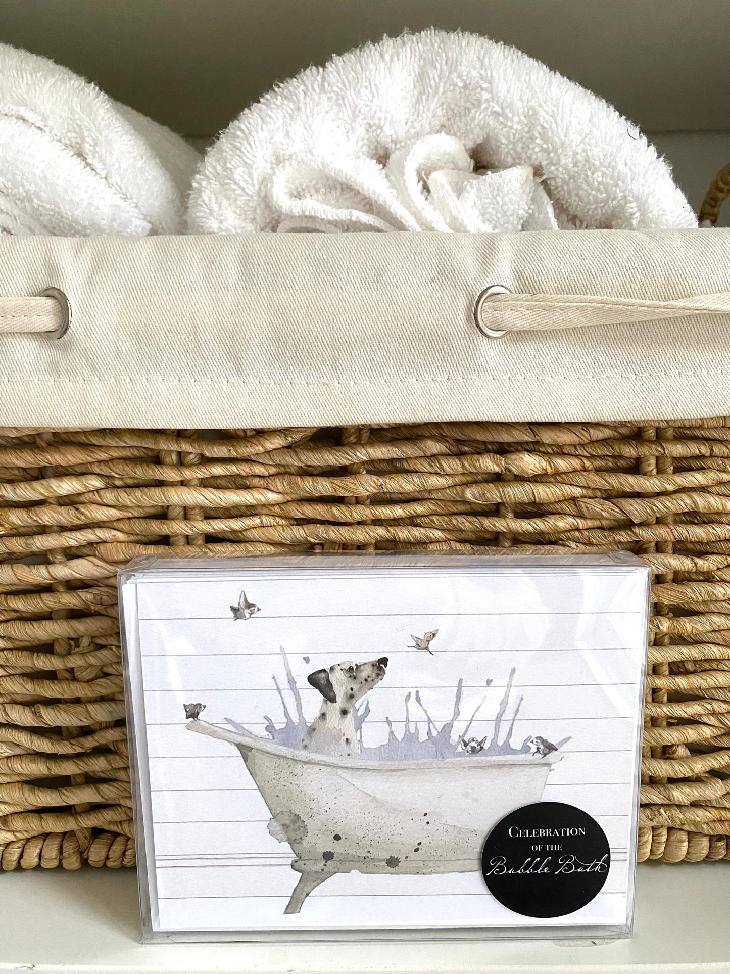 Boxed Greeting Card Set - Celebration of the Bubble Bath: Dogs at Bath Time