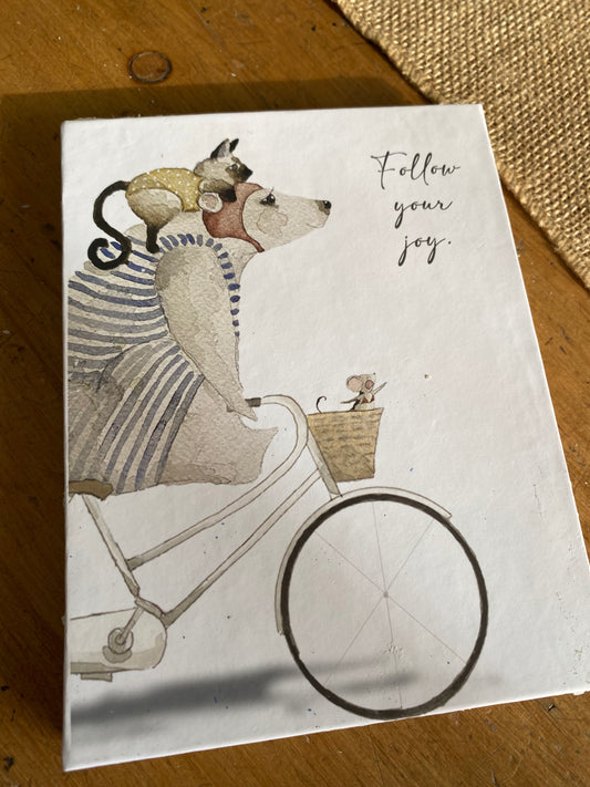 Follow Your Joy: Hand-stitched Journal by P. Marin