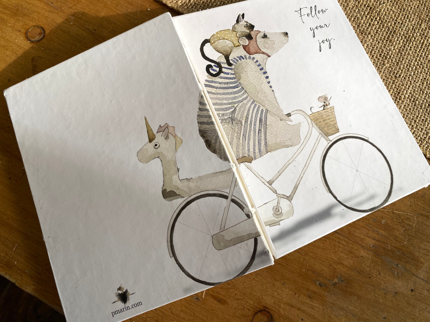 Follow Your Joy: Hand-stitched Journal by P. Marin