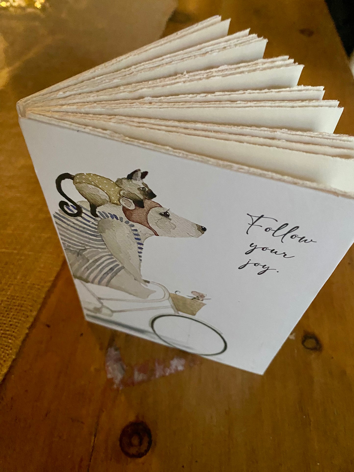 Follow Your Joy: Hand-stitched Journal by P. Marin
