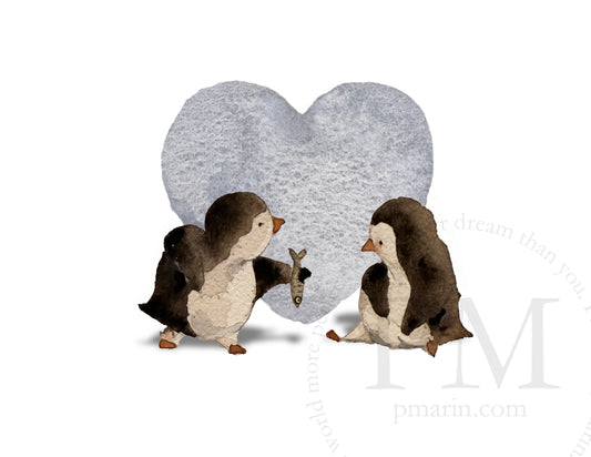 Art Print - Penguins So Easy to Love